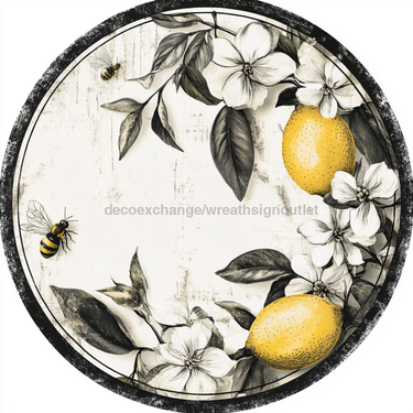 Lemon Sign, Everyday Sign, DCO-13046, Sign For Wreath, 10